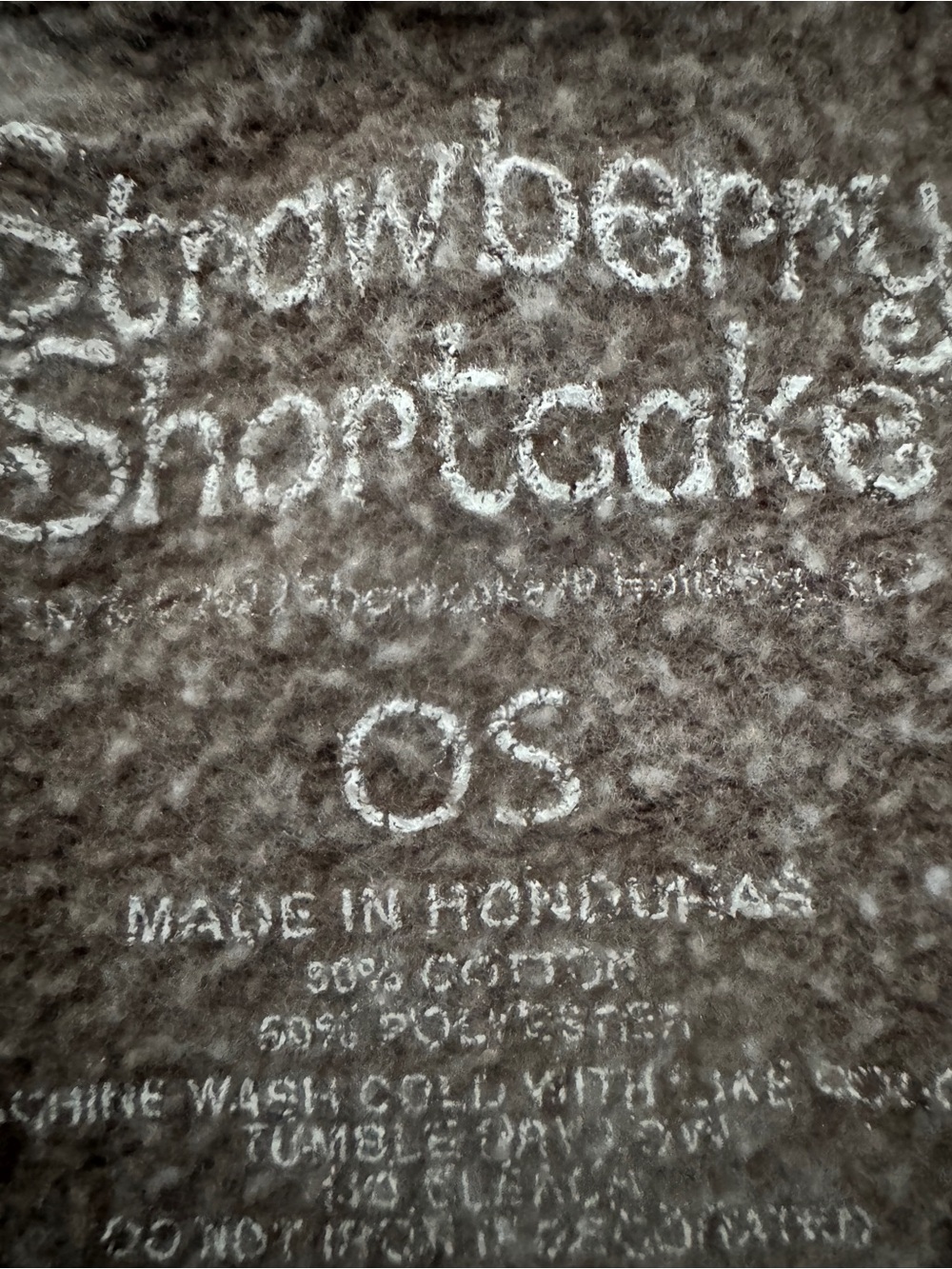 Strawberry Shortcake Oversized Brown Sweatshirt One Size OS Retro Graphic Cozy - Picture 6 of 7